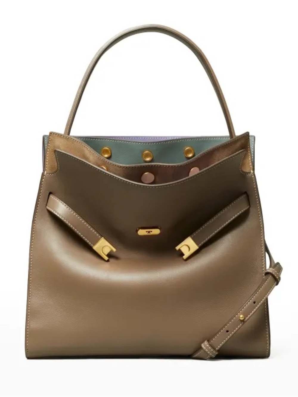 Tory Burch double Lee bag in Clam shell